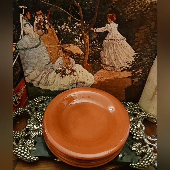 Deep Plates 9", Set of 3- Espana Cinnamon by TABLETOPS UNLIMITED,Nice Gift.🎁 - Picture 4 of 7